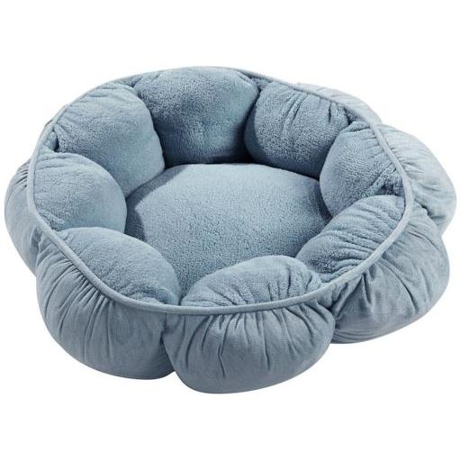 Petmate Puffy Round Cat Bed- Blue