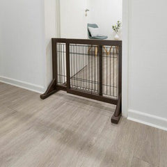 Richell Medium Deluxe Freestanding Pet Gate, durable and stylish pet gate with a freestanding design, ideal for keeping pets safe in various indoor spaces
