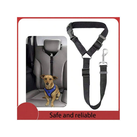 Pet Car Seat Belt, adjustable safety harness for pets, ensuring secure travel and comfort in vehicles
