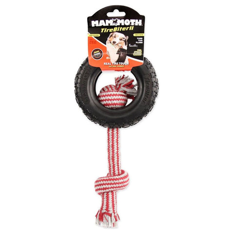 Fur Baby Buddies Mammoth TireBiter II Rope Dog Toy 6" Dimeter