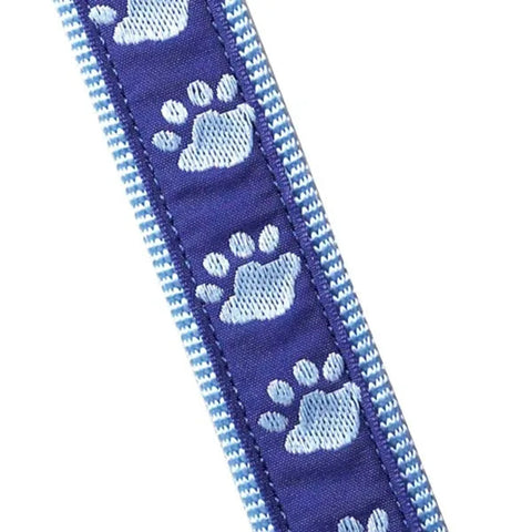 Two-Tone Paw Print Collar For Puppies or Small Dogs